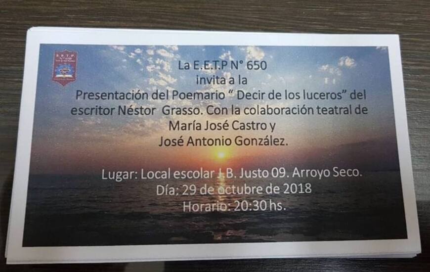 Imagen de Presentaci&oacute;n Poemario Decir de los Luceros