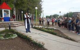 Ubicación. La ermita está situada sobre Av. San Martín y el paso peatonal de la estación de trenes.