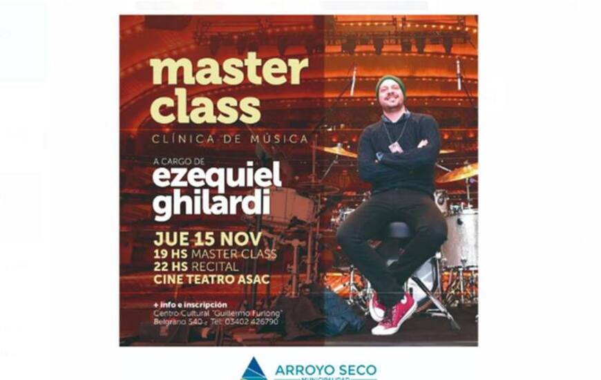 Imagen de Clase Maestra a cargo del baterista Ezequiel Ghilardi