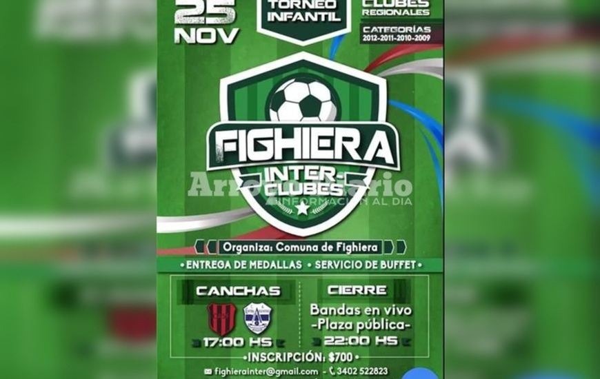 El torneo terminar&aacute; con un show musical en la plaza p&uacute;blica.