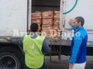 En el lugar. Personal de Bromatología local a cargo de controles de rutina.