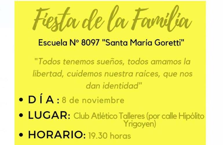 Imagen de Fiesta de la Familia de la Escuela Santa Mar&iacute;a Goretti