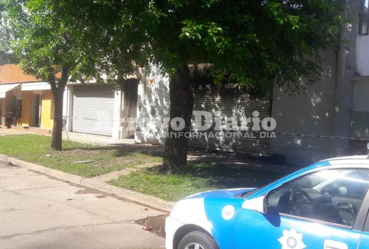 La vivienda se incendió en la noche del día martes.