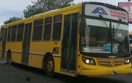 El chofer se descompuso en calle Sanbta Fe casi en la intersección con Santiago.