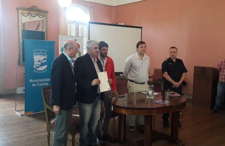 Imagen de Arroyo Seco recibi&oacute; aporte para el sistema de videoc&aacute;maras