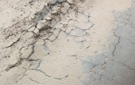 El reclamo en fotos. Las im&aacute;genes fueron tomadas hoy.