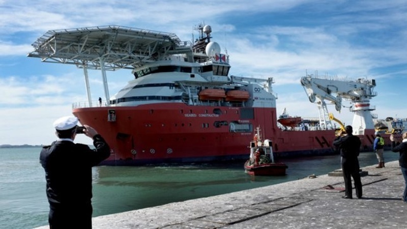 El buque de la empresa Infinity Ocean que rastre&oacute; al submarino en los &uacute;ltimos d&iacute;as.