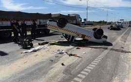 V&iacute;ctima fatal. En febrero pasado, a la altura de avenida Presidente Per&oacute;n, se produjo un siniestro donde un joven de 22 a&ntilde;os perdi&oacute; la vida. Foto: La Capital