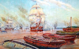 El ej&eacute;rcito de Rosas se plant&oacute; ante el avance de la flota anglofrancesa. Foto: El Historiador