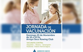 Imagen de ¡Atención!: Jornada de vacunación en el Rowing Club