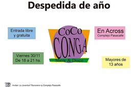 Imagen de Coco Conga, despedida de año en Across