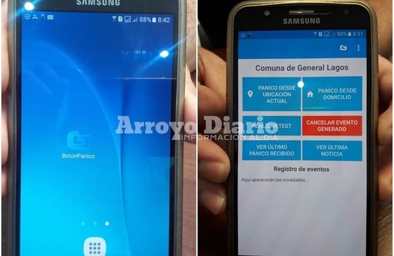 El mismo que en GL. En octubre del año pasado, el Botón de Pánico desarrollado en General Lagos se puso a disposición de toda la comunidad. Foto: Archivo AD