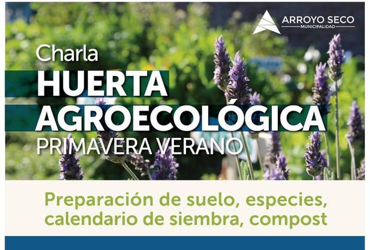 Imagen de Entrada libre y gratuita: Charla Huerta Agroecológica