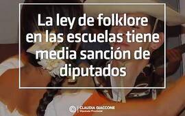 Imagen de Tiene media sanci&oacute;n la ley que incorpora la ense&ntilde;anza del Folklore en las escuelas de Santa Fe