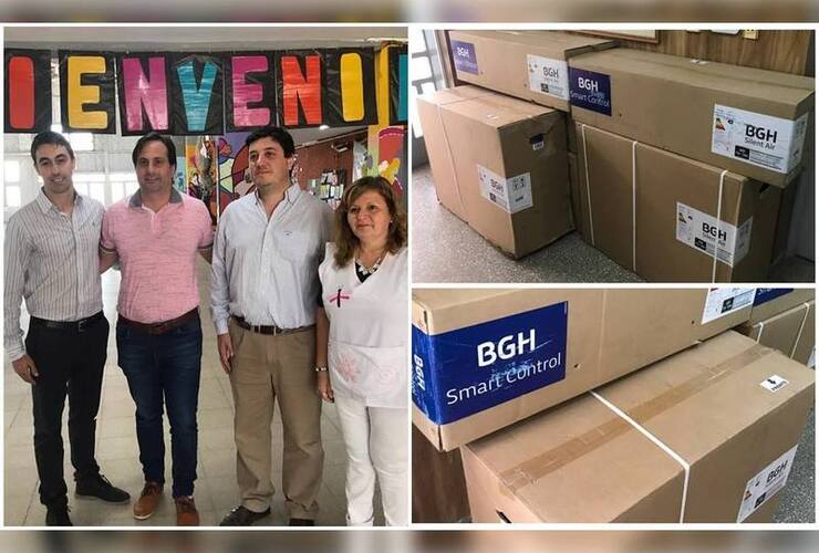 Imagen de La Escuela Primaria recibió tres aires acondicionados