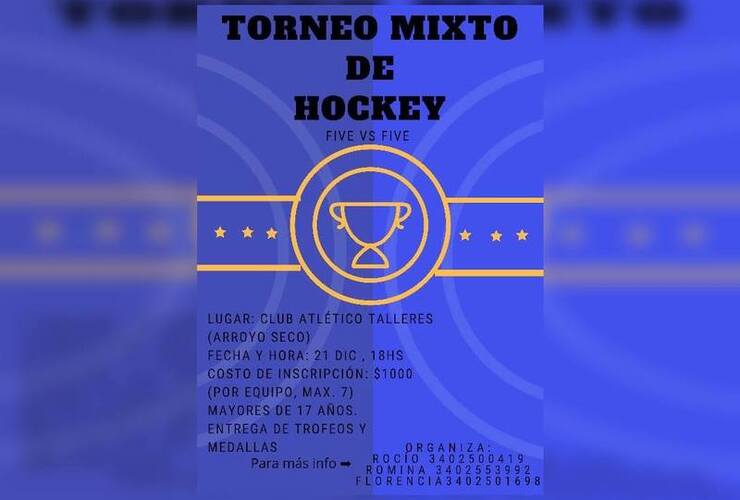 Imagen de Abierta la inscripción al Torneo Mixto de Hockey