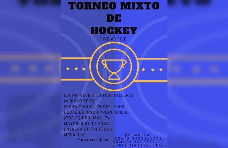 Imagen de Abierta la inscripción al Torneo Mixto de Hockey