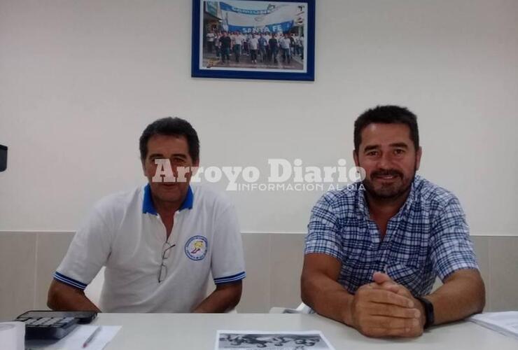 Raúl Ojeda y Gabriel Alegre de Camioneros Arroyo Seco