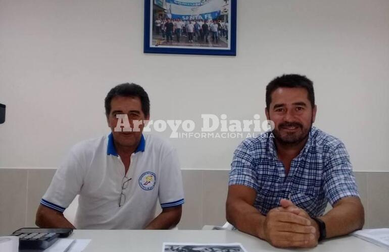 Raúl Ojeda y Gabriel Alegre de Camioneros Arroyo Seco