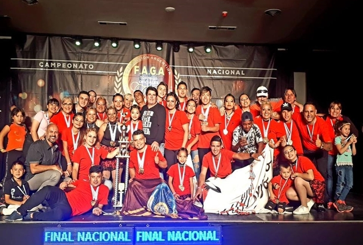 Siguen en la cima. Cumbia Cruzada con Estilo se subió otra vez al primer puesto de la competición F.A.G.A