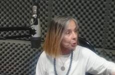 Susana Cianfagna de la Subdelegacion AMSAFE Arroyo Seco en los estudios de Radio Extremo 106.9