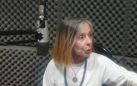 Susana Cianfagna de la Subdelegacion AMSAFE Arroyo Seco en los estudios de Radio Extremo 106.9