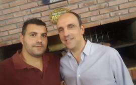 Juntos. Cardo junto al intendente macrista José Corral