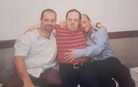 Los tres en la foto. Mariano, Sergio y Pablo Di Paolo