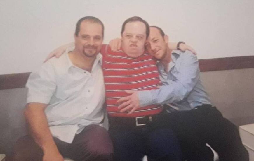 Los tres en la foto. Mariano, Sergio y Pablo Di Paolo