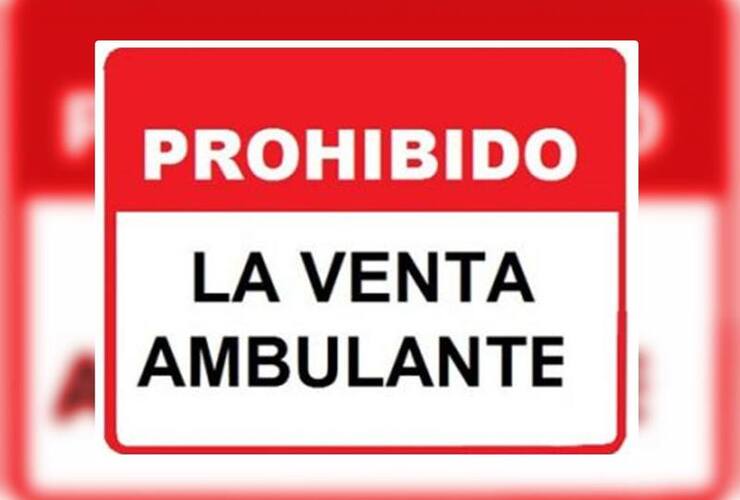 Imagen de Prohibición de venta ambulante