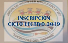 Imagen de Inscripción al Ciclo Lectivo 2019