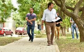Diego Leone junto a Lucas Zanchetta, Director de Hábitat de la Municipalidad de Arroyo Seco.