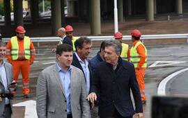Federico Angelini con el presidente Macri