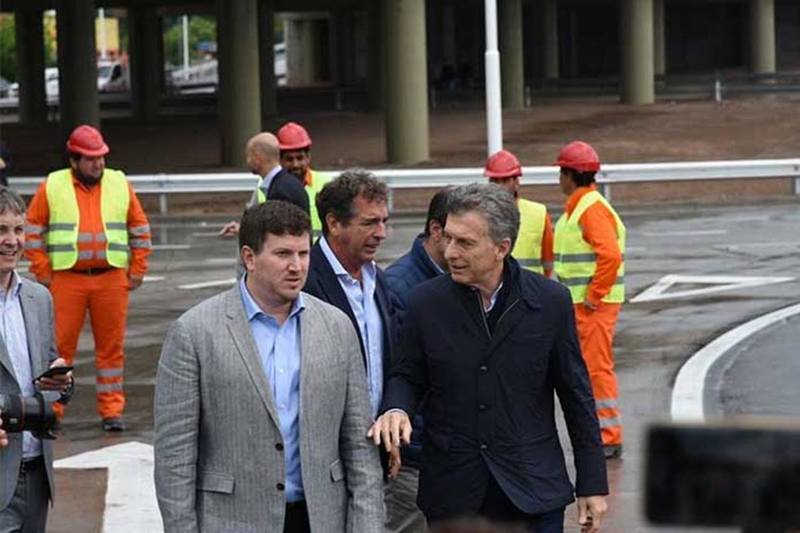 Federico Angelini con el presidente Macri