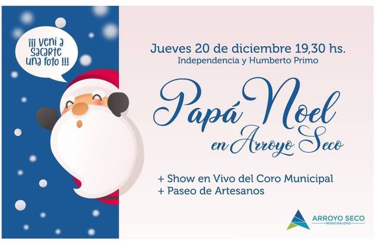 Imagen de Papá Noel en Arroyo Seco