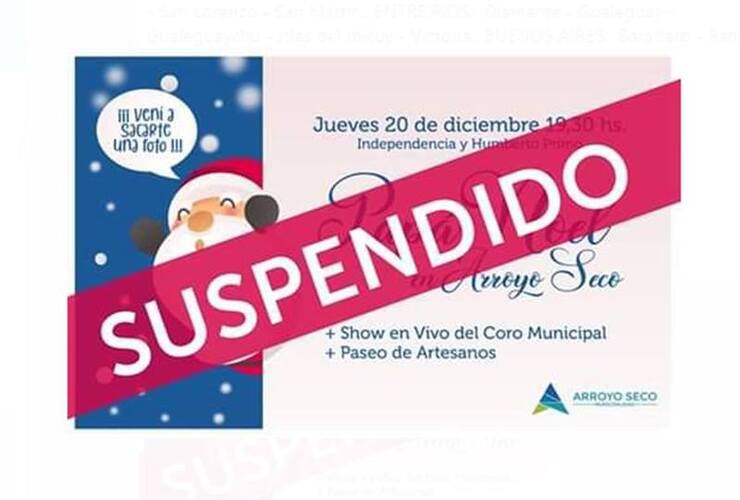 Imagen de Alerta meteorológico obliga a suspender la llegada de Papá Noel