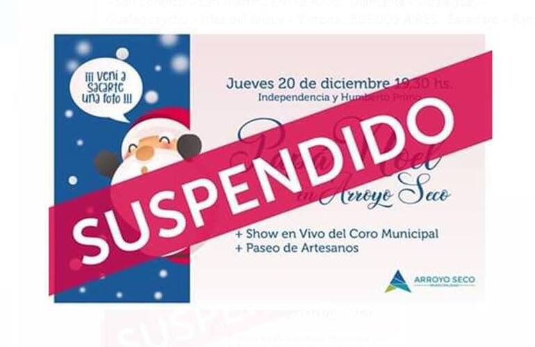 Imagen de Alerta meteorológico obliga a suspender la llegada de Papá Noel