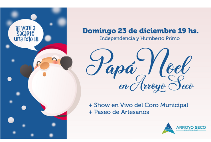 Imagen de Este domingo Papá Noel visita Arroyo Seco