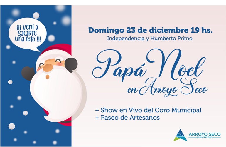 Imagen de Este domingo Papá Noel visita Arroyo Seco