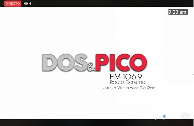 Imagen de Emisión EN DIRECTO de Dos & Pico, Radio Extremo 106.9