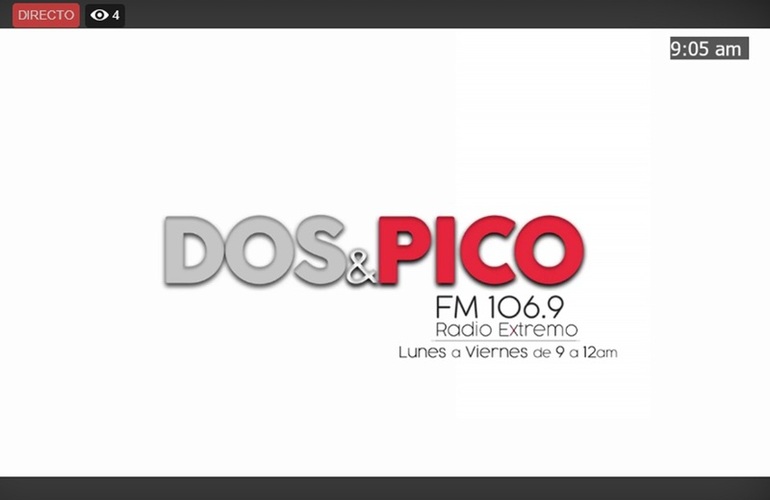 Imagen de Emisión EN DIRECTO de Dos & Pico, Radio Extremo 106.9