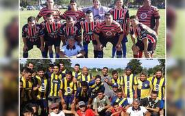 Sobre las imágenes. Foto 1. La Cerámica único puntero de la Copa Picante / Foto 2. Los Pinos el invicto del Torneo Barrial
