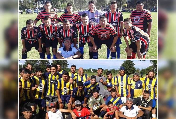 Sobre las imágenes. Foto 1. La Cerámica único puntero de la Copa Picante / Foto 2. Los Pinos el invicto del Torneo Barrial