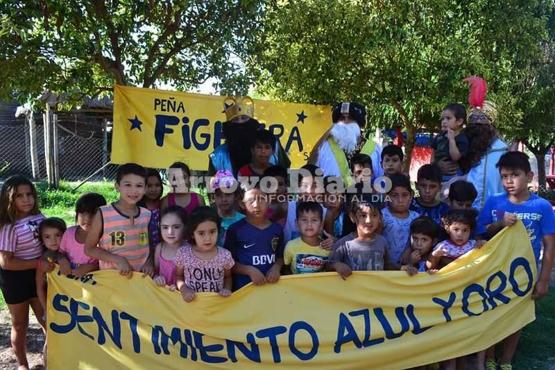 La pasi&oacute;n azul y oro en cada actividad de la pe&ntilde;a.