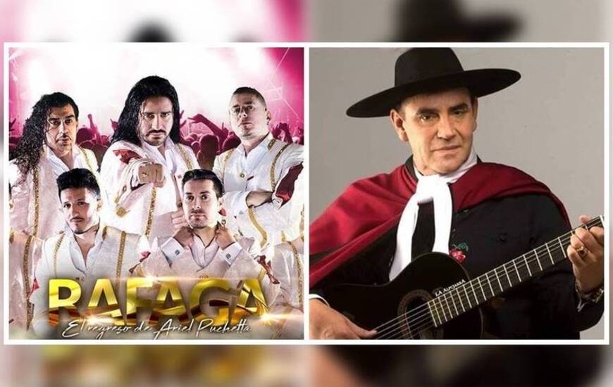 Imagen de Ráfaga y el Chaqueño Palavecino en el Festival de Arroyo Seco
