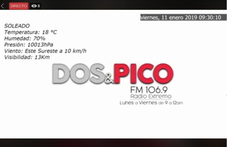 Imagen de Emisión EN DIRECTO de Dos & Pico, Radio Extremo 106.9