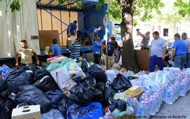 Imagen de Caravana solidaria: Camioneros llevan al norte miles de productos donados