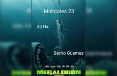 Este miércoles proyectarán Megalodón