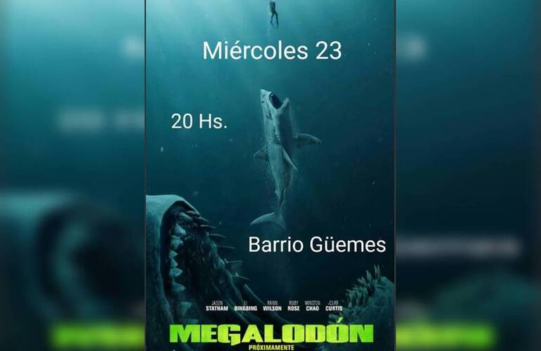 Este miércoles proyectarán Megalodón