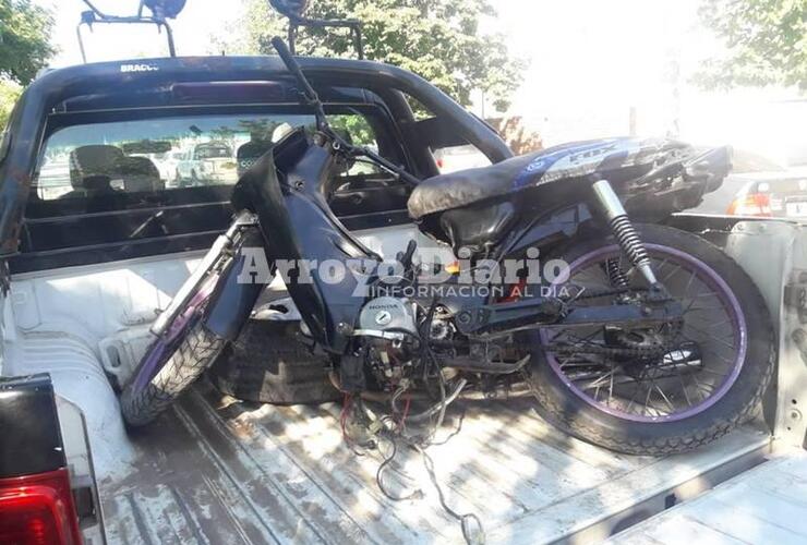 A la 27ma. La moto fue trasladada por Comando a la comisaría local.